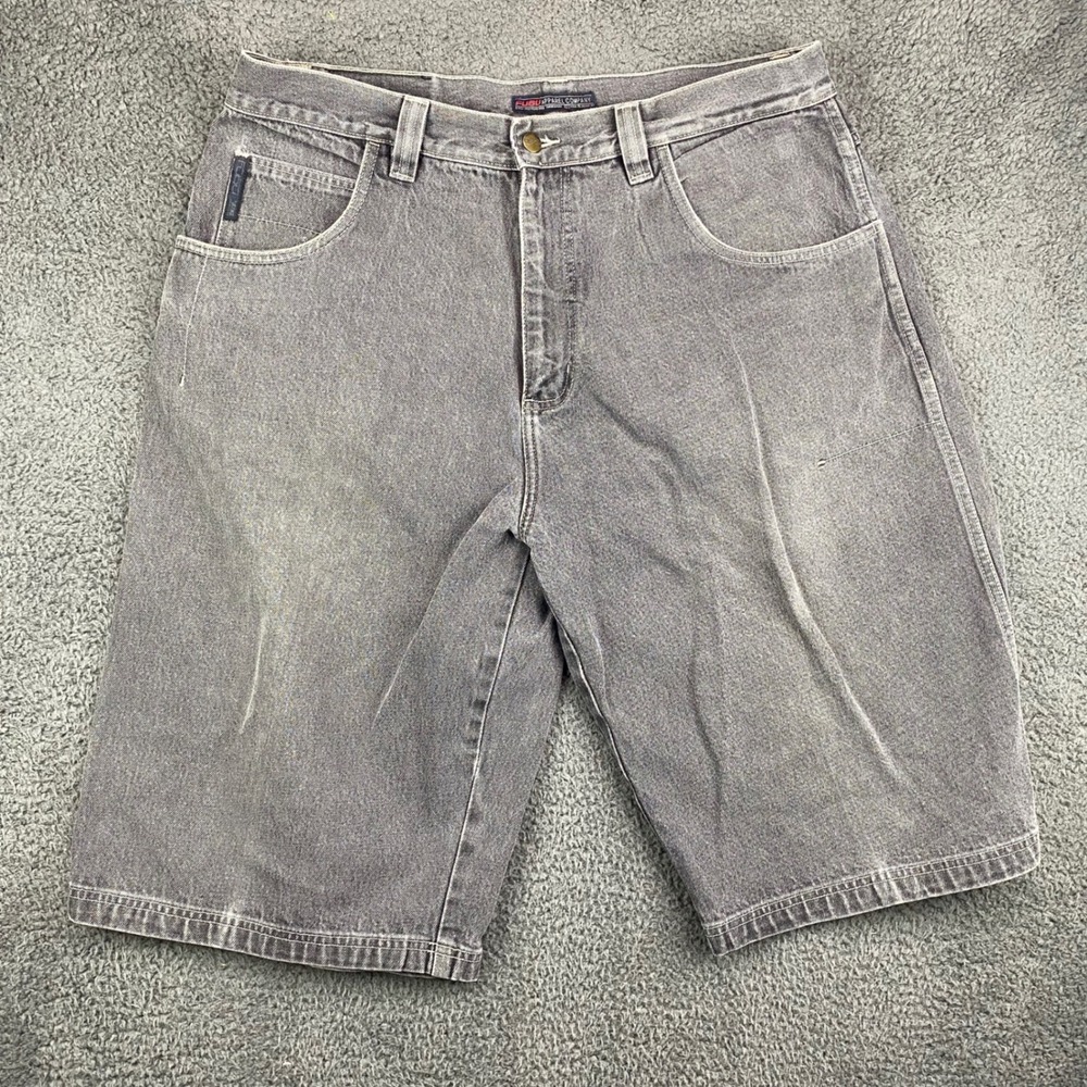 Vintage FUBU Apparel‎ Company W38 Gray Denim Carpenter Shorts Mens